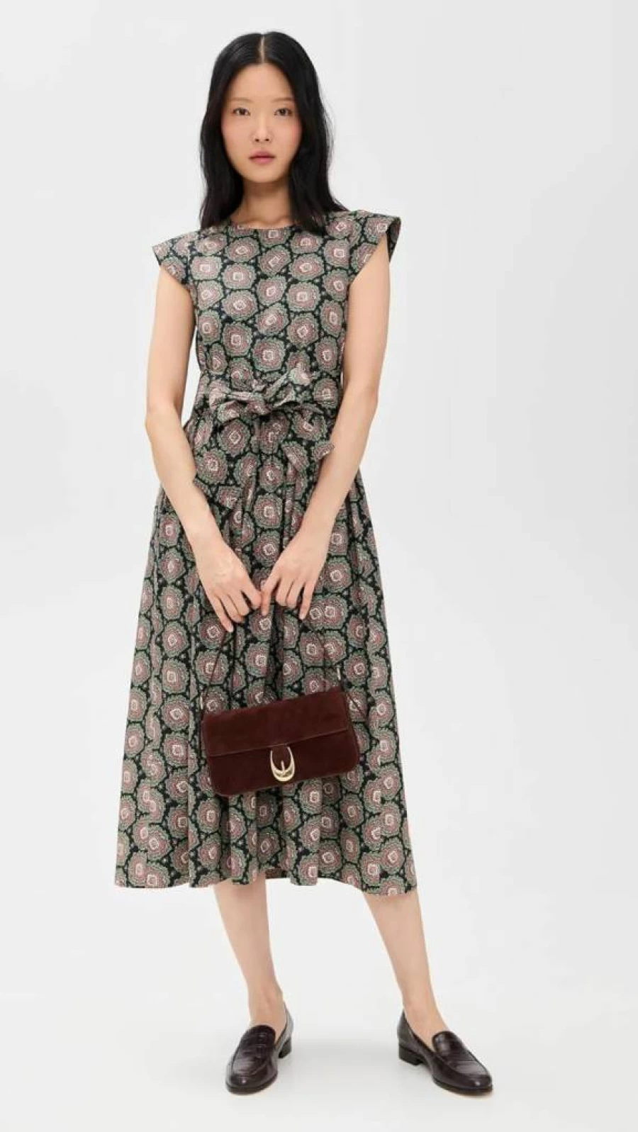 THE GREAT Women's Tulsa Dress - Elegant Flowy Boho Chic Style