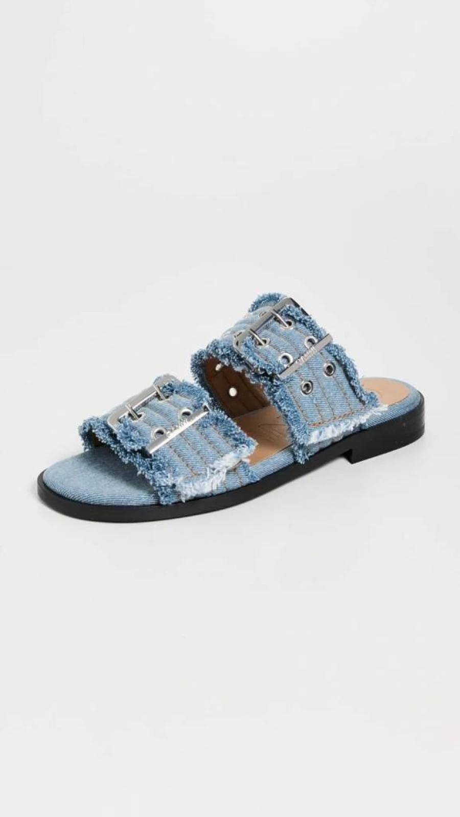 Ganni Women's Two Strap Buckle Sandals | Fashionable & Comfortable Footwear