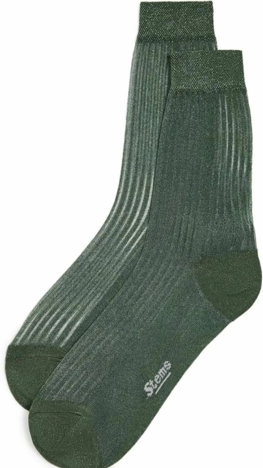 STEMS Women's Metallic Ribbed Crew Socks - Soft Fine Knit Comfort Socks for Everyday Wear