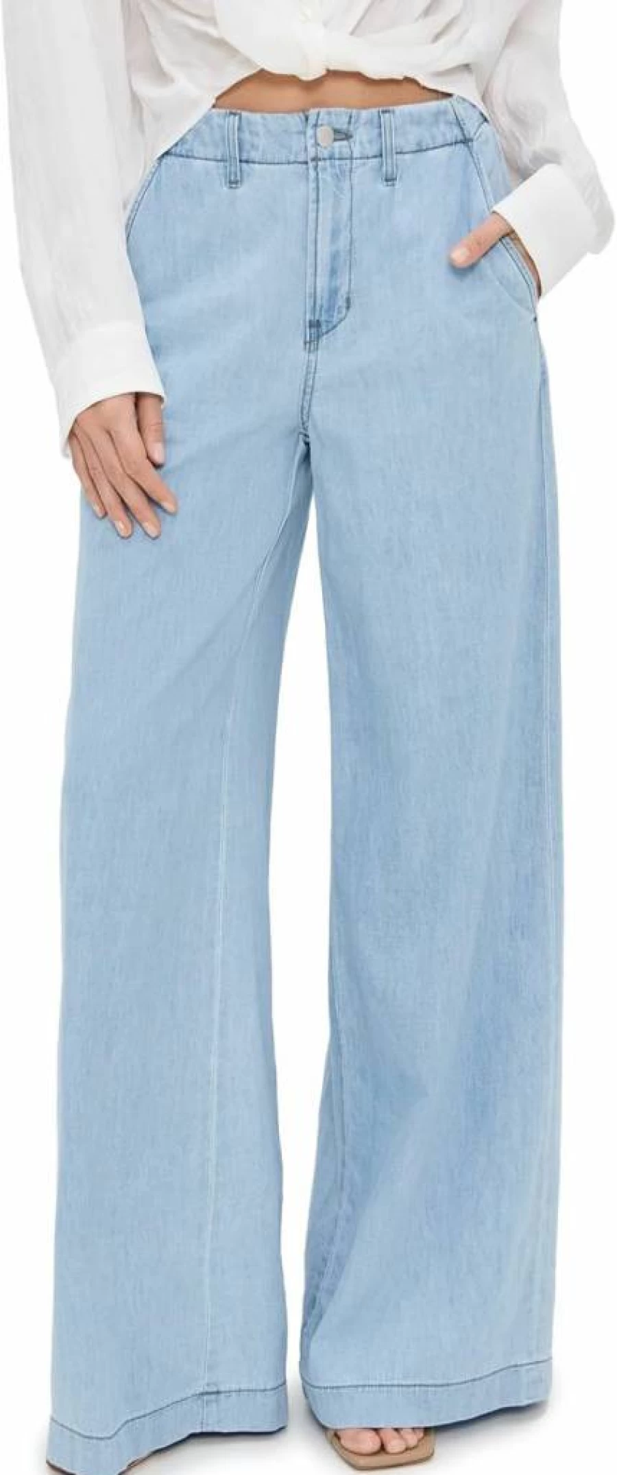 L'AGENCE Women's Runa High Rise Wide Leg Pants - Premium Wide Leg Trousers for Women