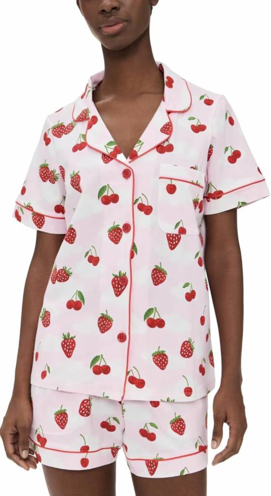 BedHead Pajamas Women's Cotton Short Sleeve Sleepwear Set - Comfortable Knit PJ Shorts for Women