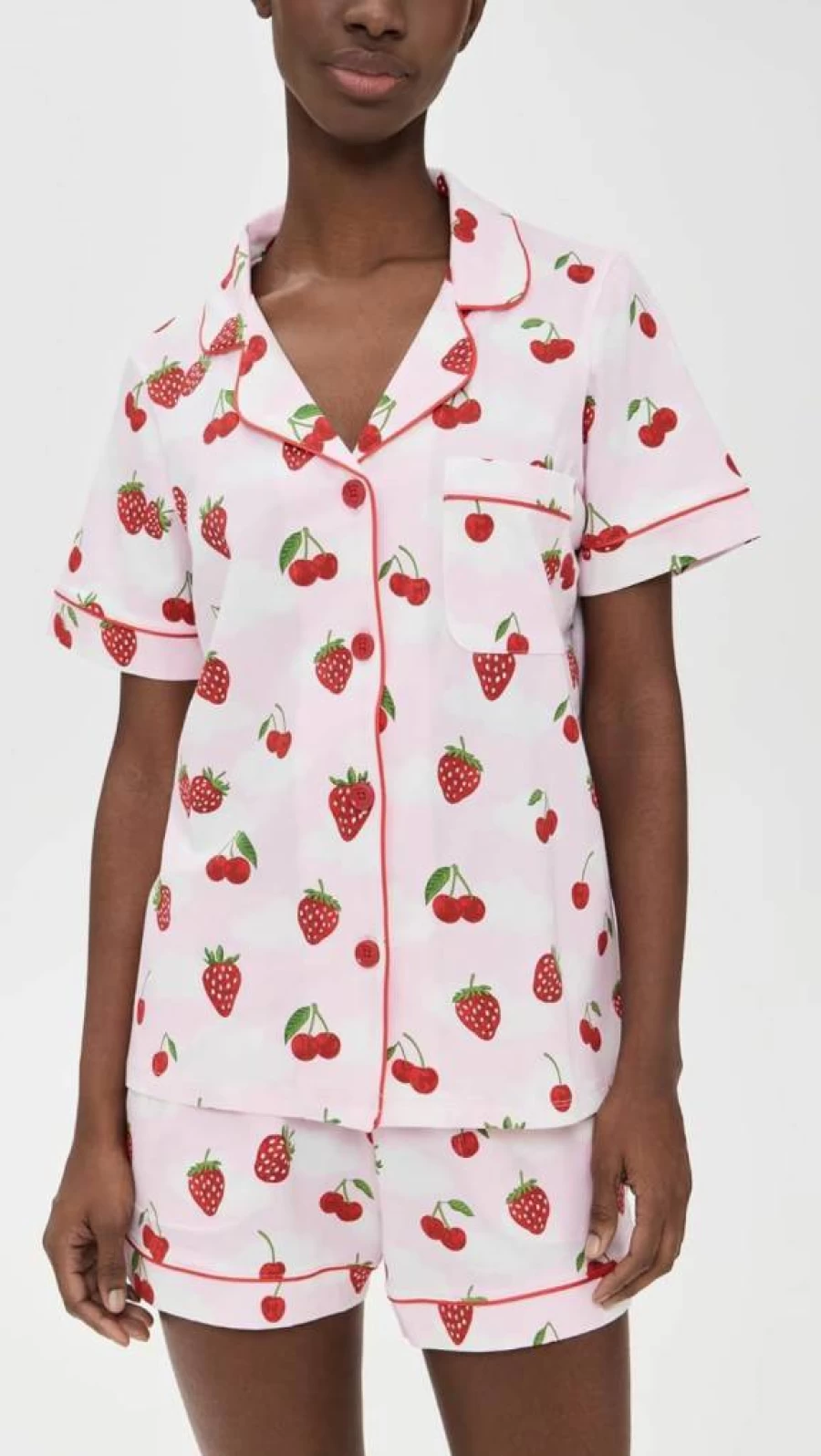 BedHead Pajamas Women's Cotton Short Sleeve Sleepwear Set - Comfortable Knit PJ Shorts for Women