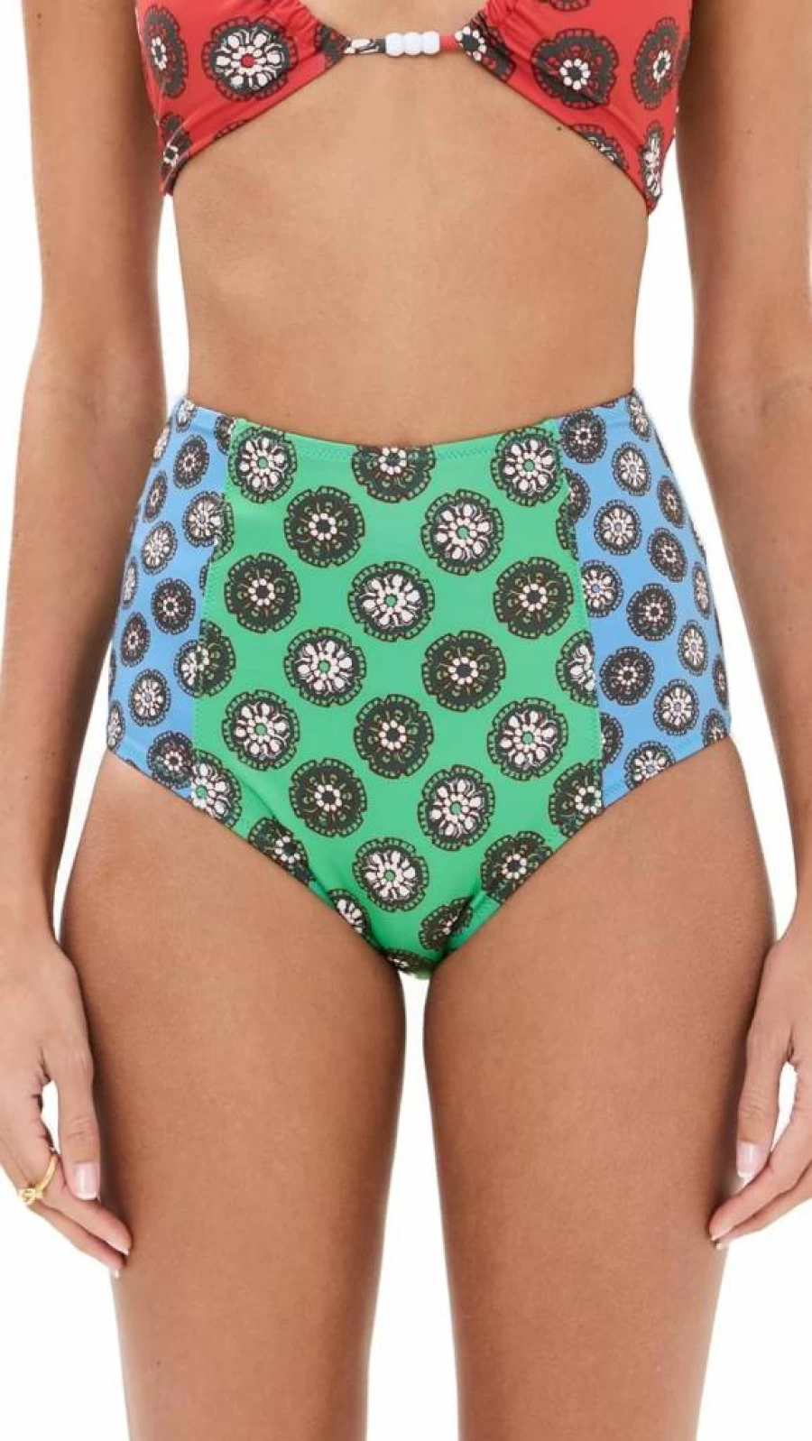 Rhode Women's Navya High-Waisted Bikini Bottoms - Stylish Swimwear for Women