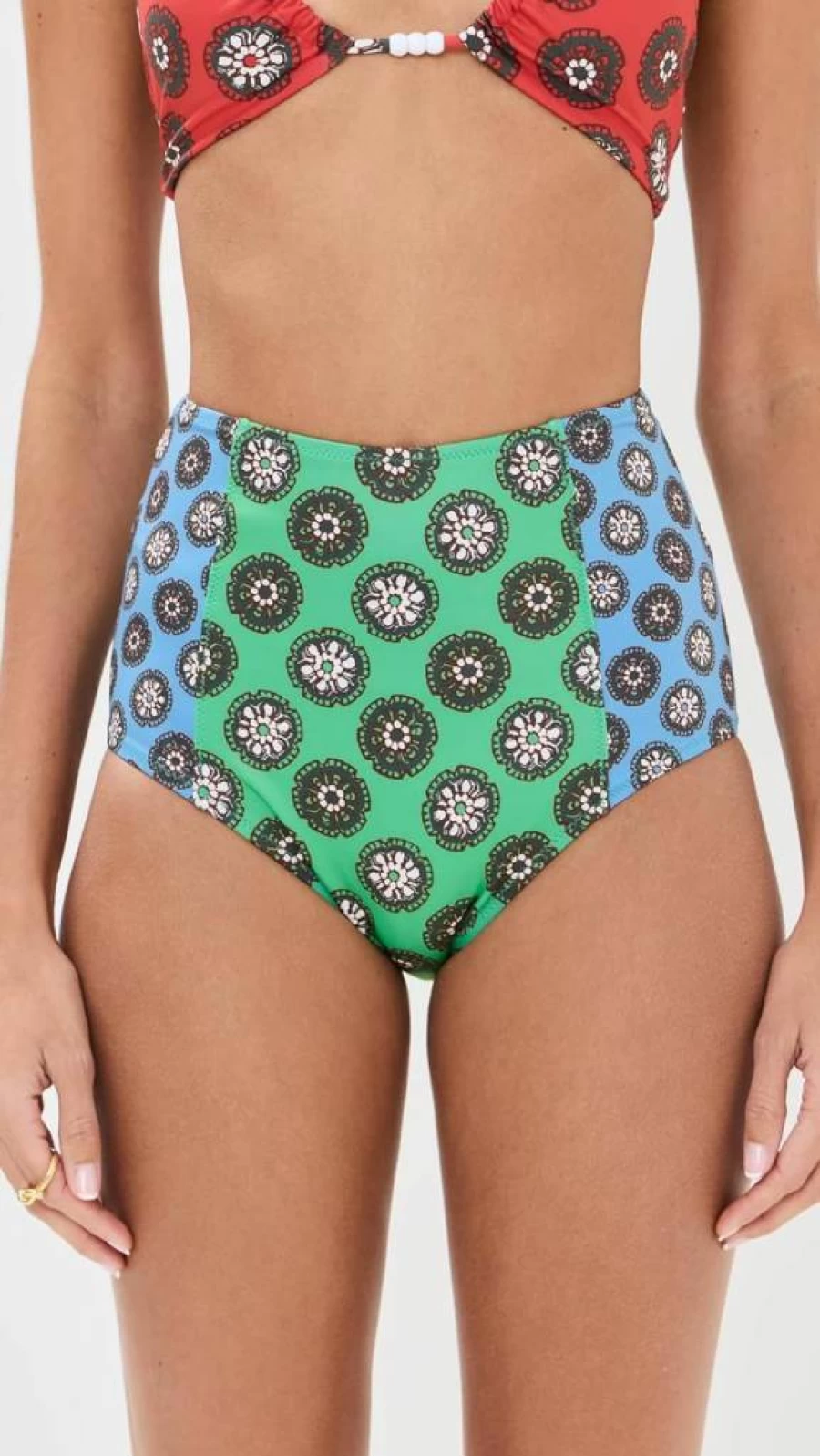 Rhode Women's Navya High-Waisted Bikini Bottoms - Stylish Swimwear for Women