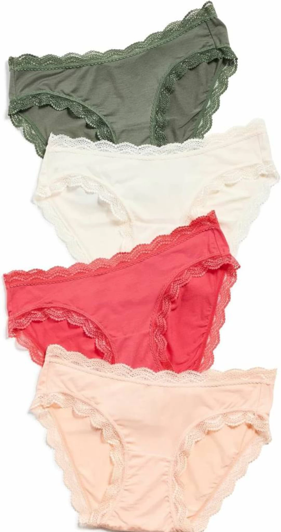 Stripe & Stare Women's Cotton 4-Pack Knickers - Soft Breathable Panties