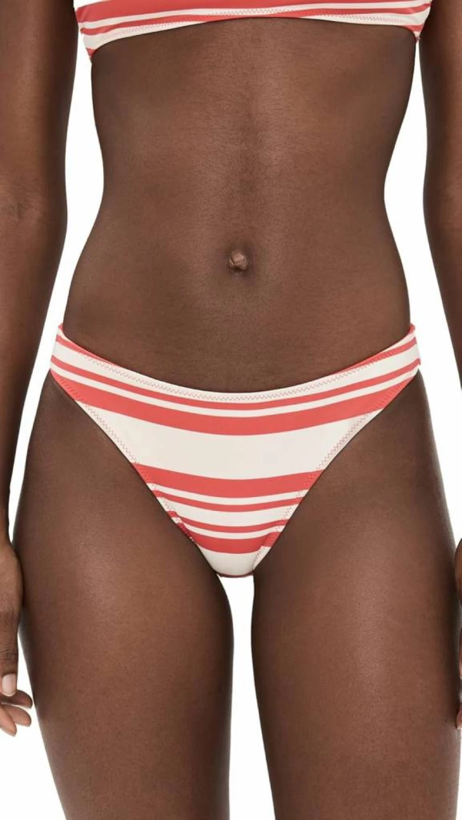 Solid & Striped Women's Tati High-Waisted Bikini Bottoms | Striped Swimwear