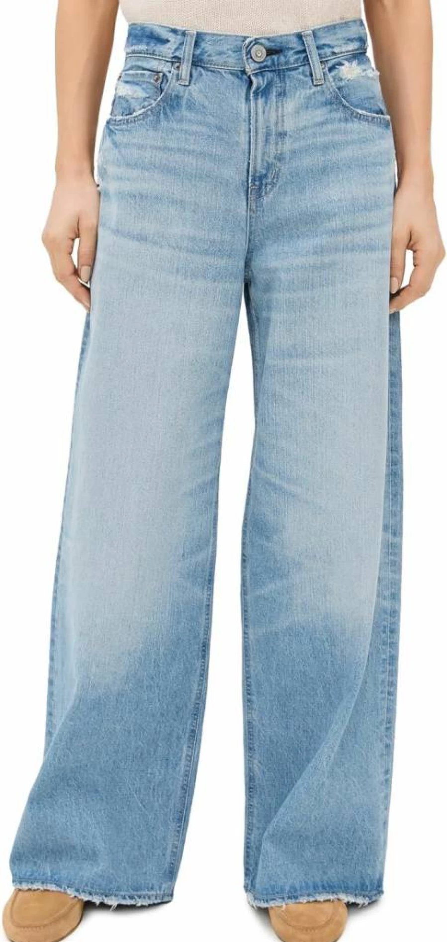 MOUSSY VINTAGE Women's MV Lowell High-Waisted Super Wide Leg Pants