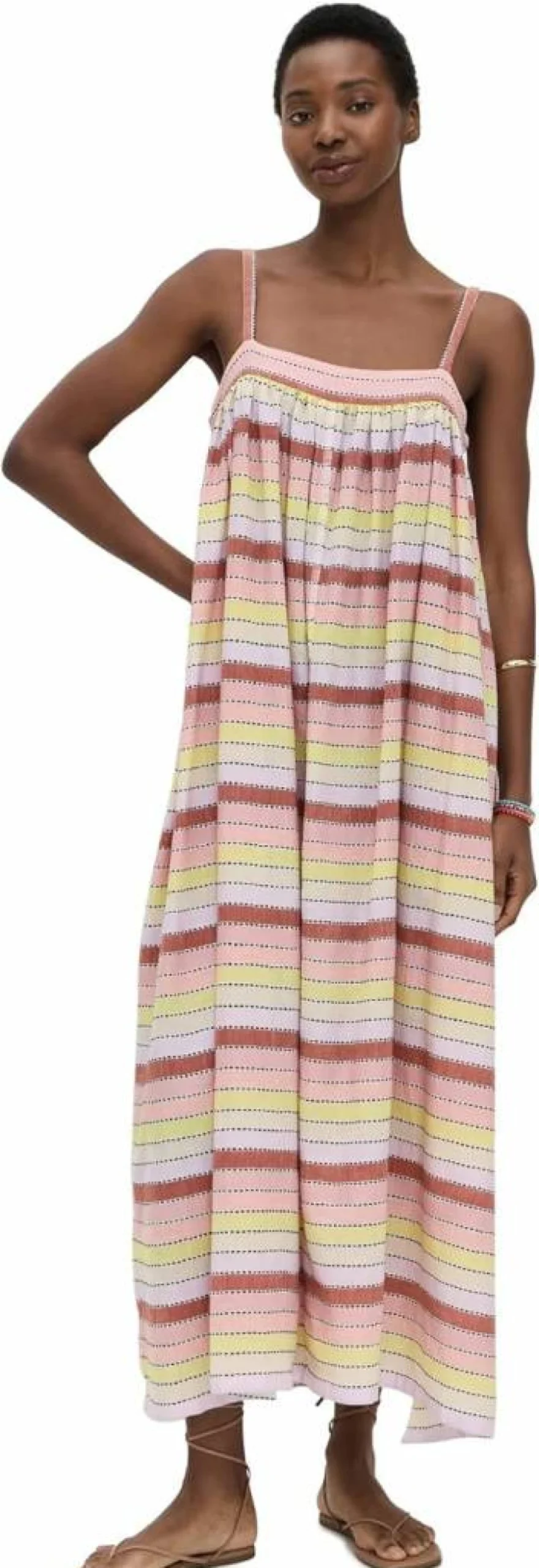 lemlem Women's EDA Slip Dress - Elegant Sleeveless Nightgown & Loungewear