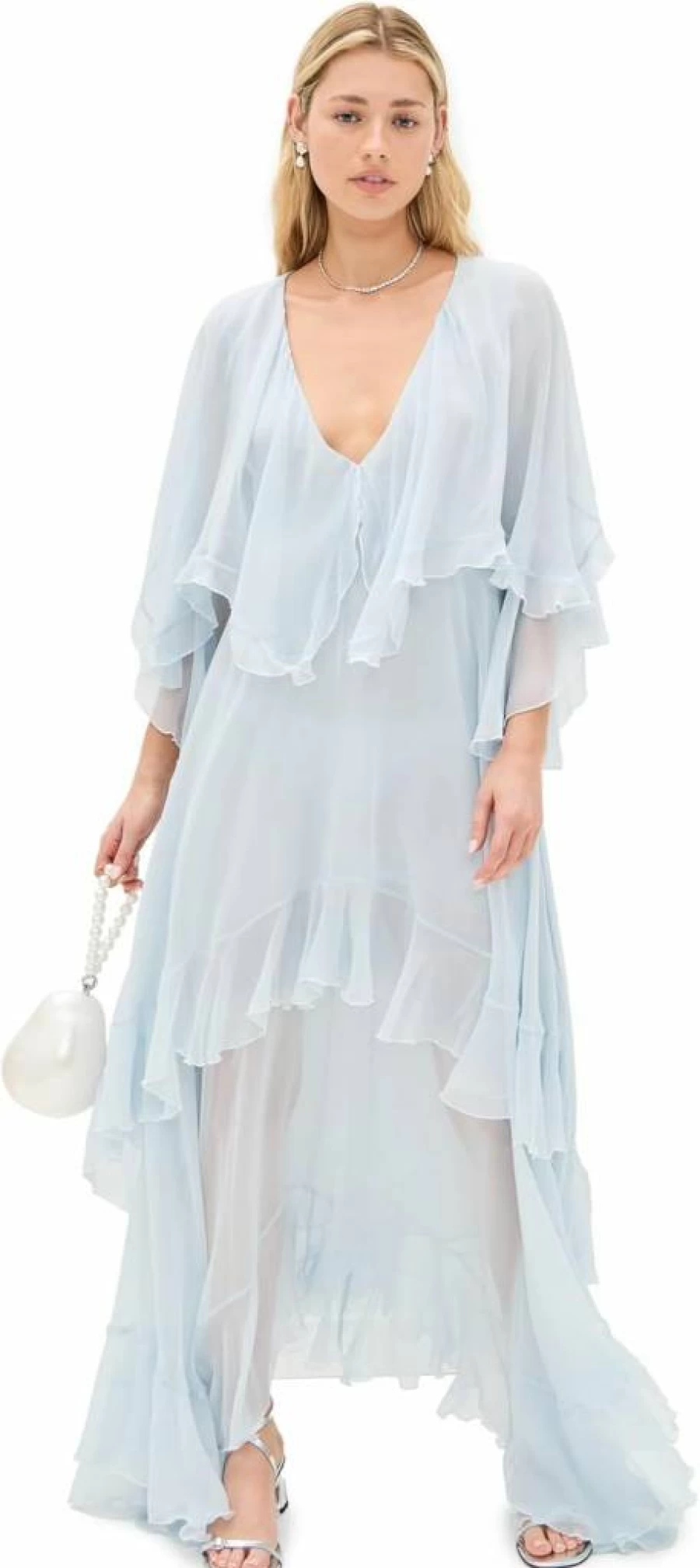 LOVESHACKFANCY Women's Collia Floral Summer Dress - Boho Chic Mini Dress with Ruffles