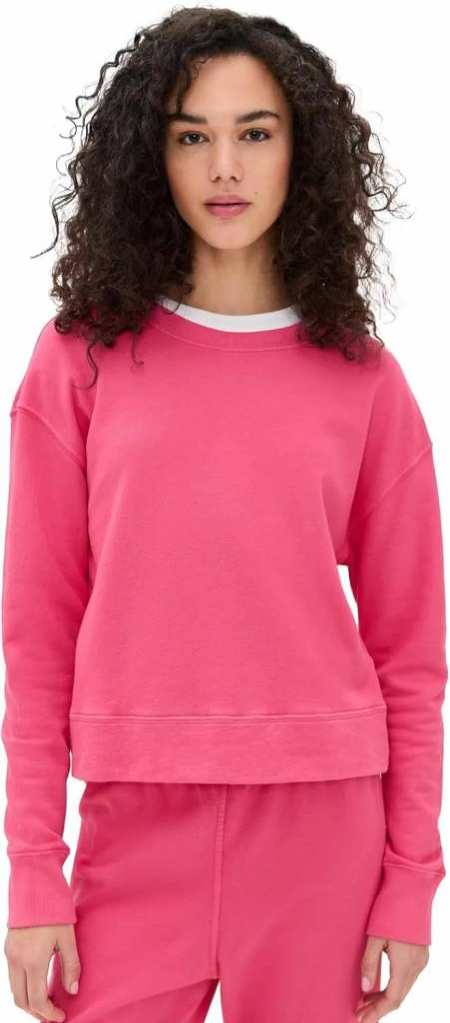 Perfect White Tee Women's Tyler French Terry Oversized Pullover Sweatshirt - Casual Lounge Wear