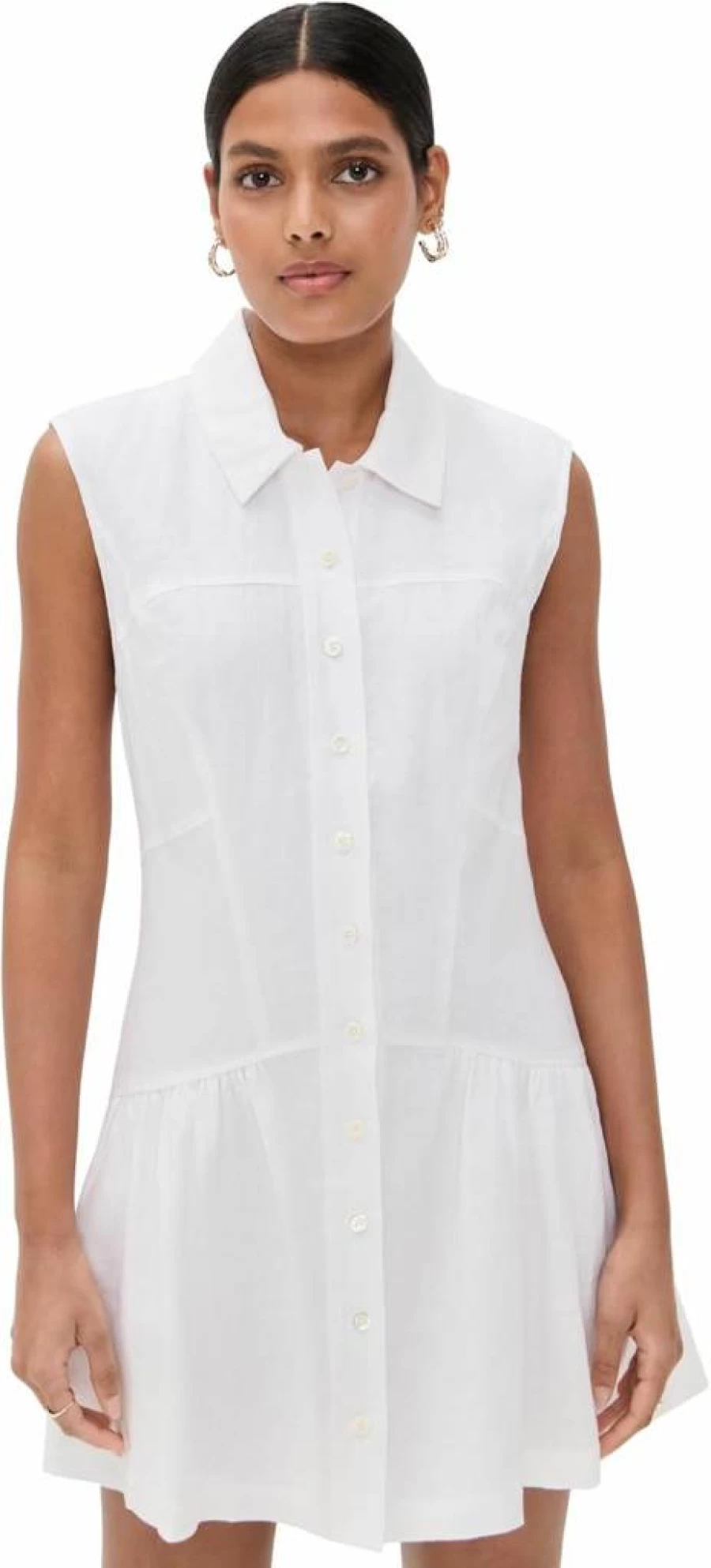 FRAME Women's Linen Day Dress - Elegant Summer Linen Dress by FRAME