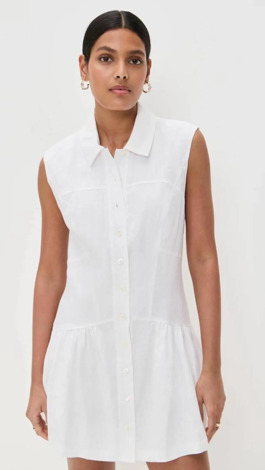 FRAME Women's Linen Day Dress - Elegant Summer Linen Dress by FRAME