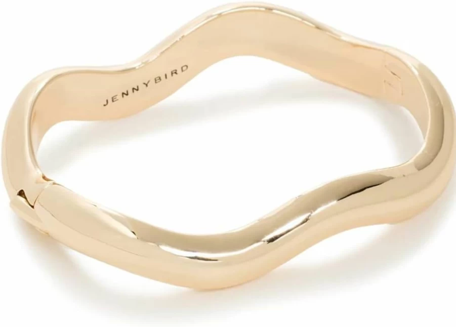 JENNY BIRD Ola Women's Bangle Bracelet - Minimalist Gold-Tone Cuff for Everyday Wear