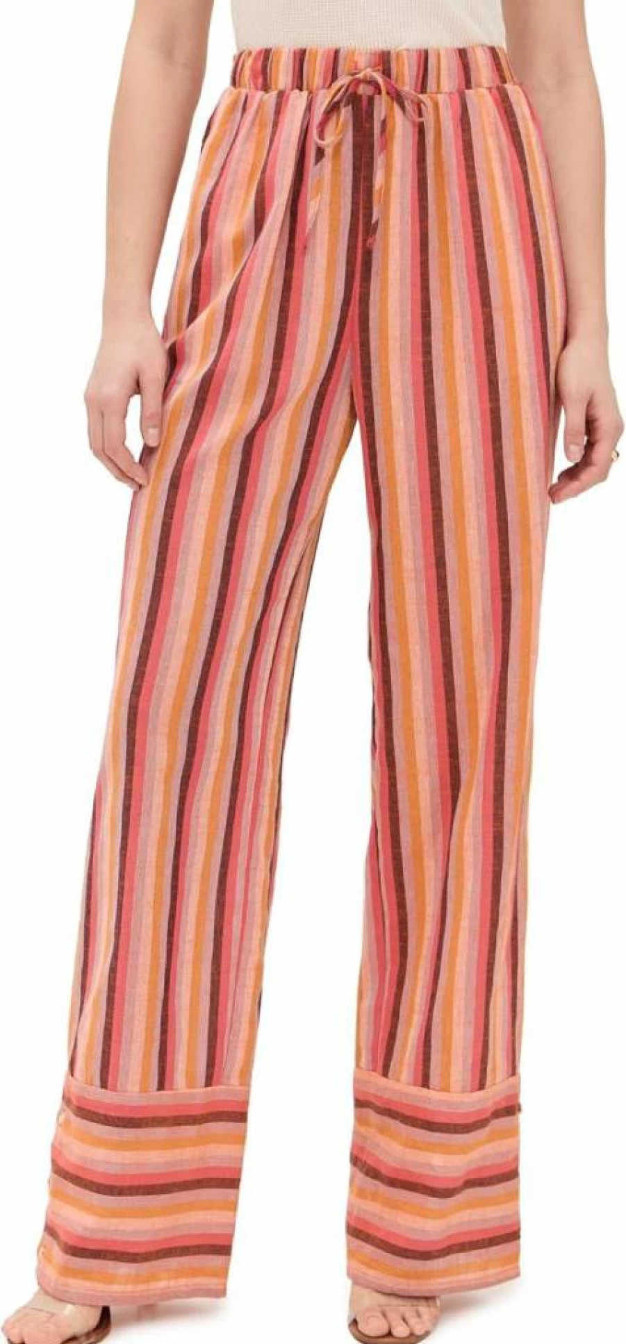87Origins Women's High-Waisted Nabilla Trousers - Stylish Comfort Pants for Casual & Office Wear