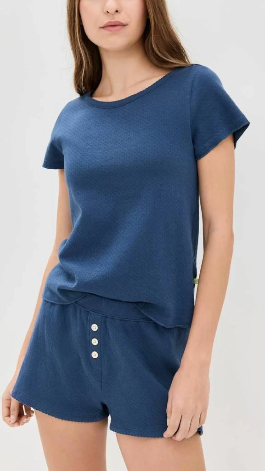 Cozyland by Morgan Lane Women's Baby Tee - Soft Vintage Washed Jean Style T-Shirt
