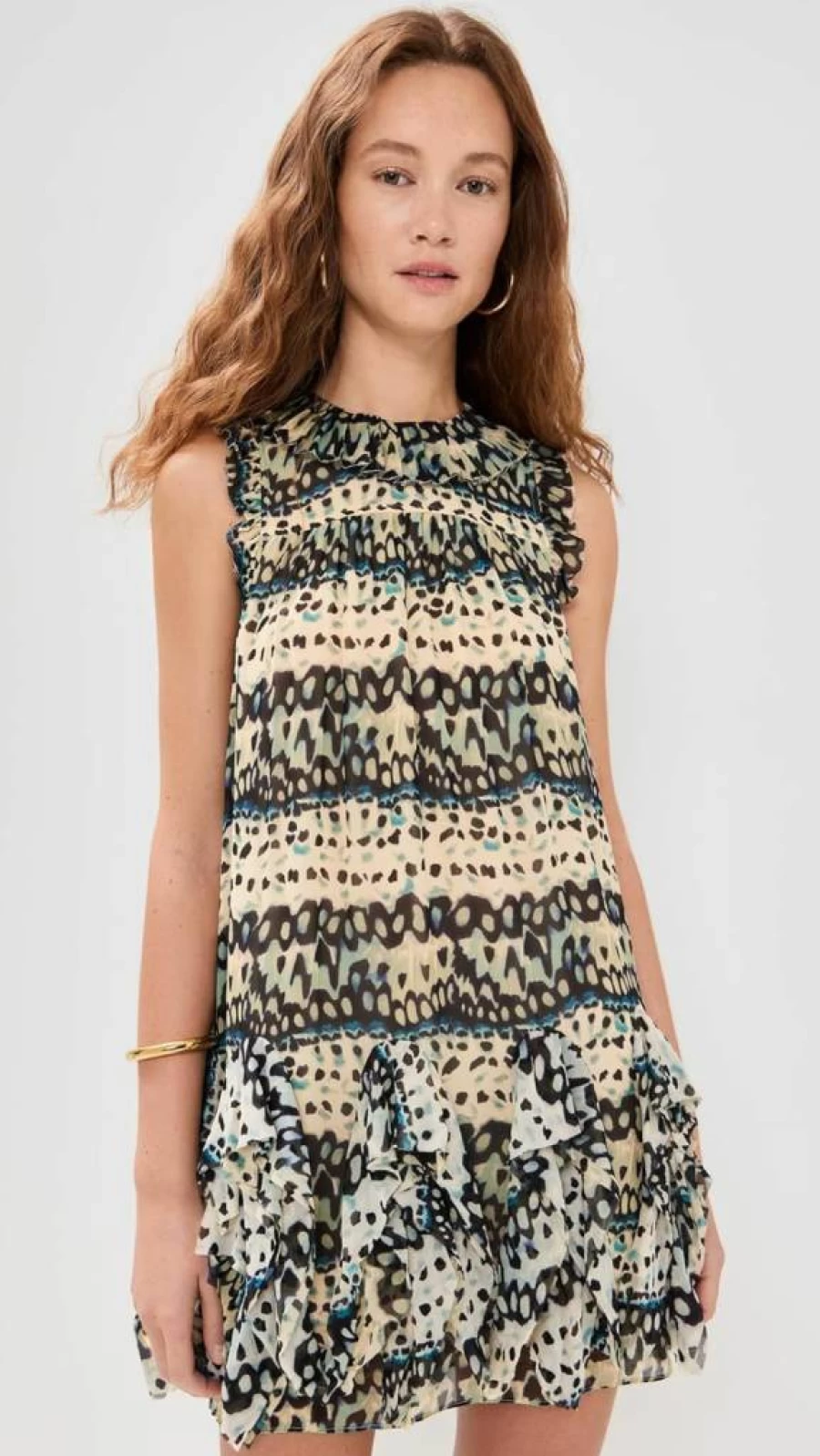 Ulla Johnson Miri Floral Print Mini Dress for Women - Boho Chic Style