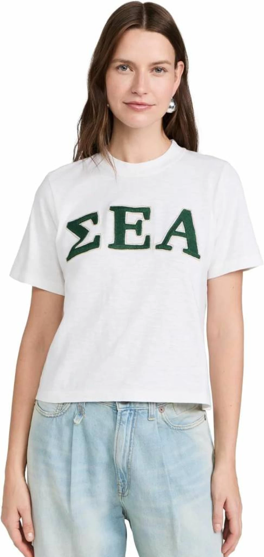 Sea Women's Adonis Embroidered T-Shirt - Stylish Floral Design Casual Top