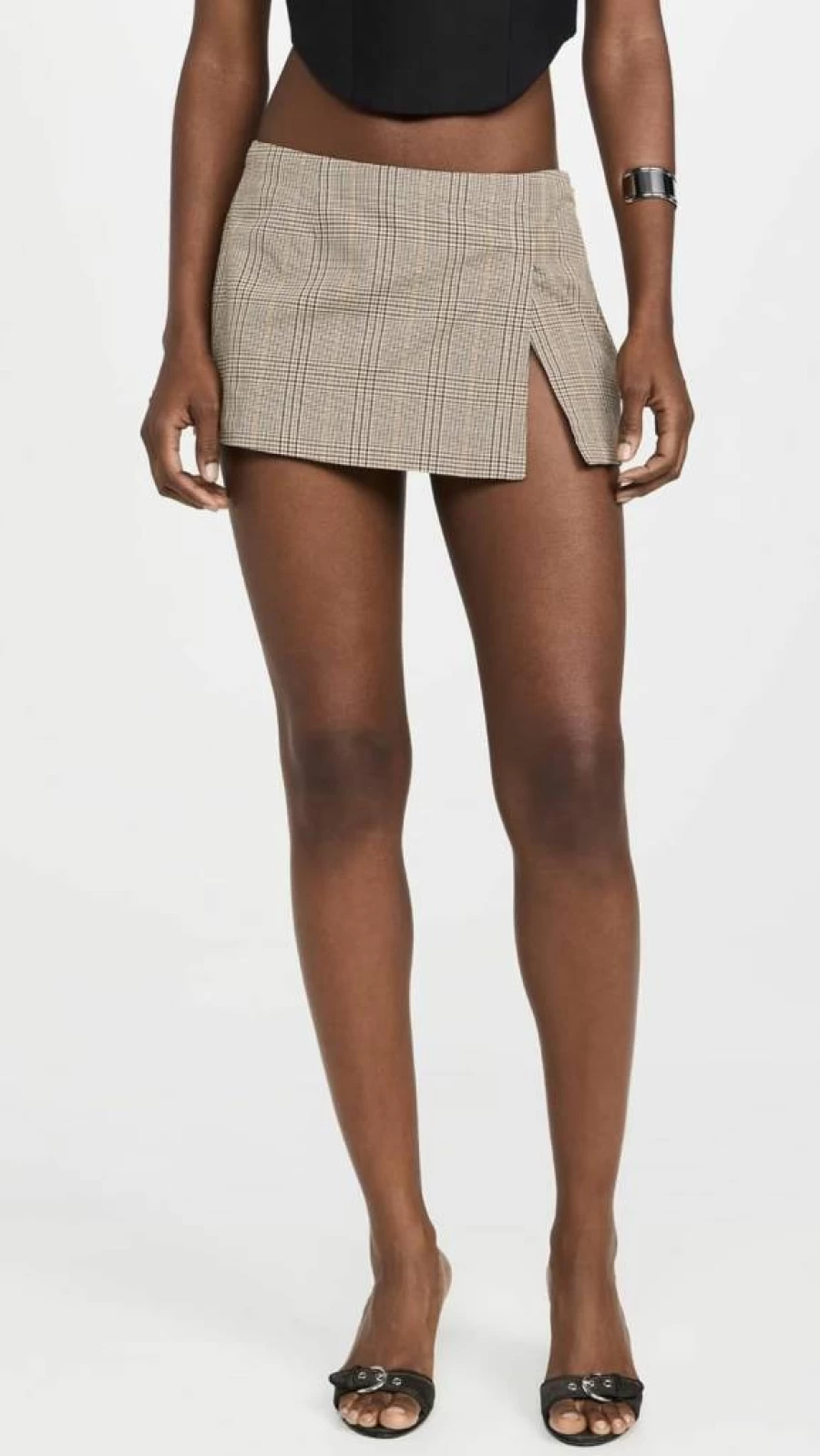 Miaou Women's Micro Mini Skirt - High Waisted Denim Short Skirt for Women