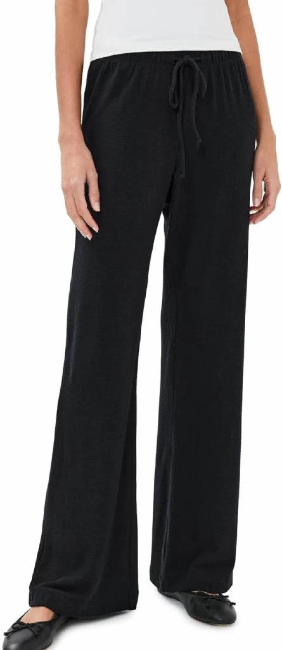 DONNI. Women's Classic Knit Sweater and Wide Leg Pants Set - Comfortable Casual Outfit
