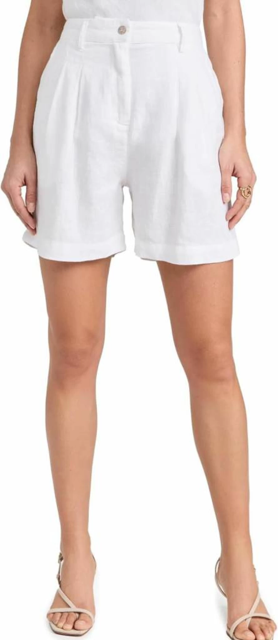 DONNI. Women's Linen Pleated Shorts - Comfortable & Stylish Summer Shorts