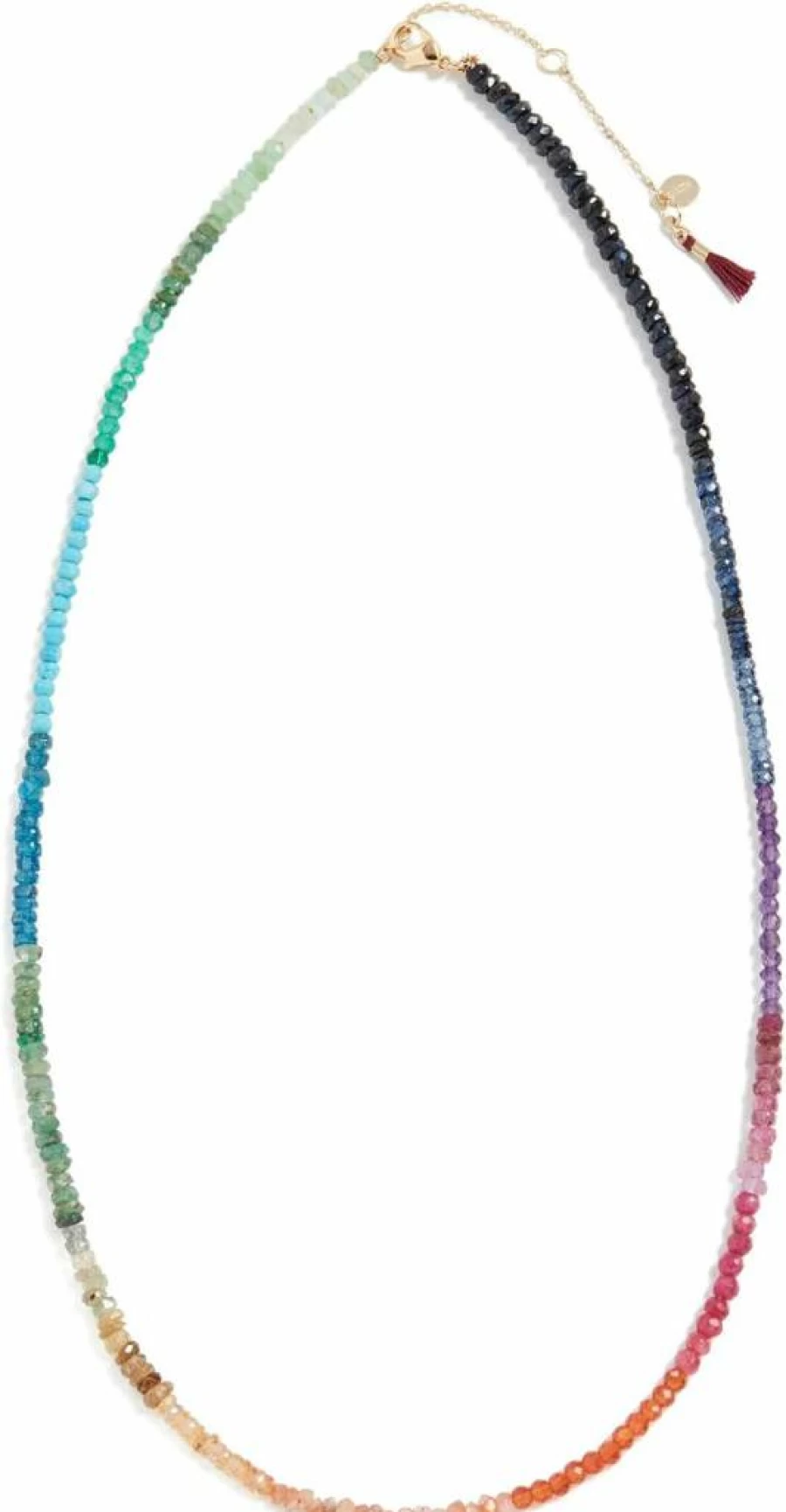 SHASHI Women's Aisha Rainbow Pendant Necklace, Gold-Tone Chain, One Size Fashion Jewelry