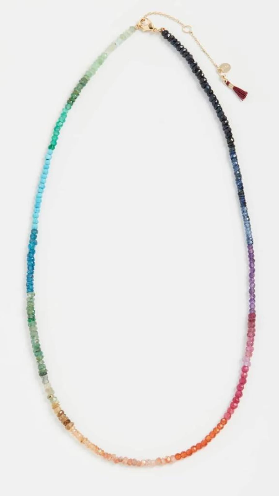 SHASHI Women's Aisha Rainbow Pendant Necklace, Gold-Tone Chain, One Size Fashion Jewelry