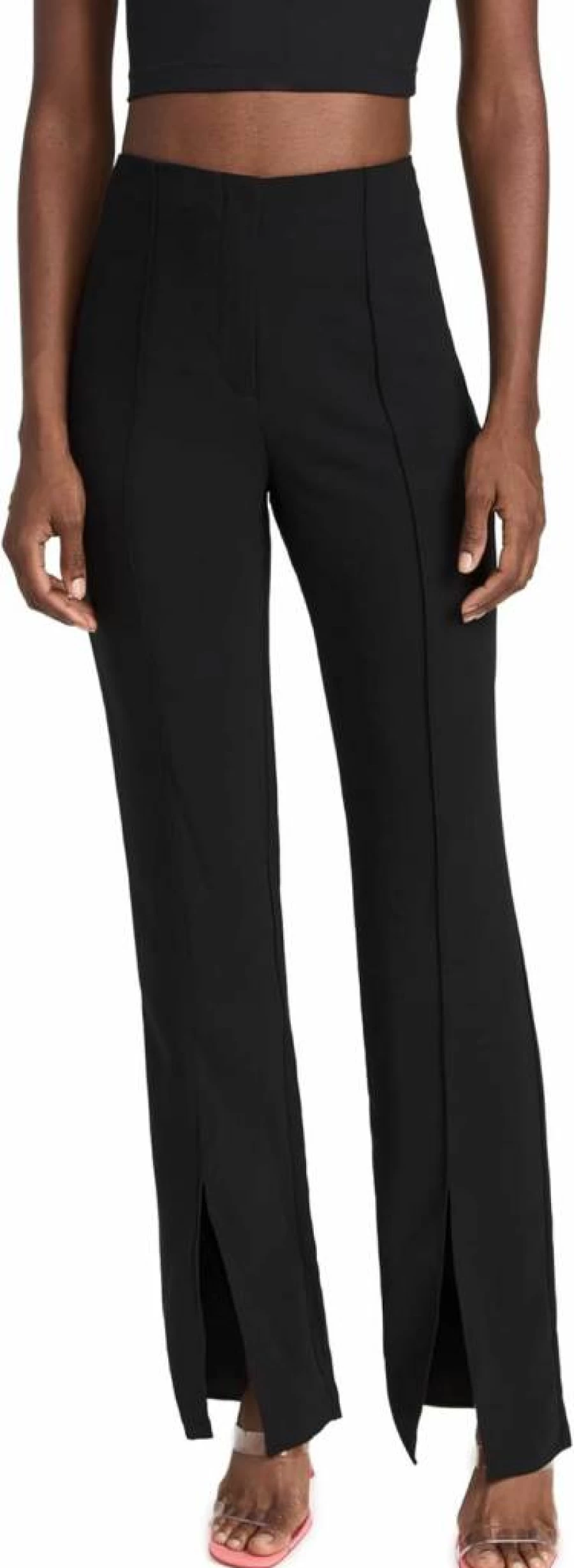 Amanda Uprichard Women's Tavira High-Waisted Wide-Leg Pants - Elegant Casual Trousers for Women