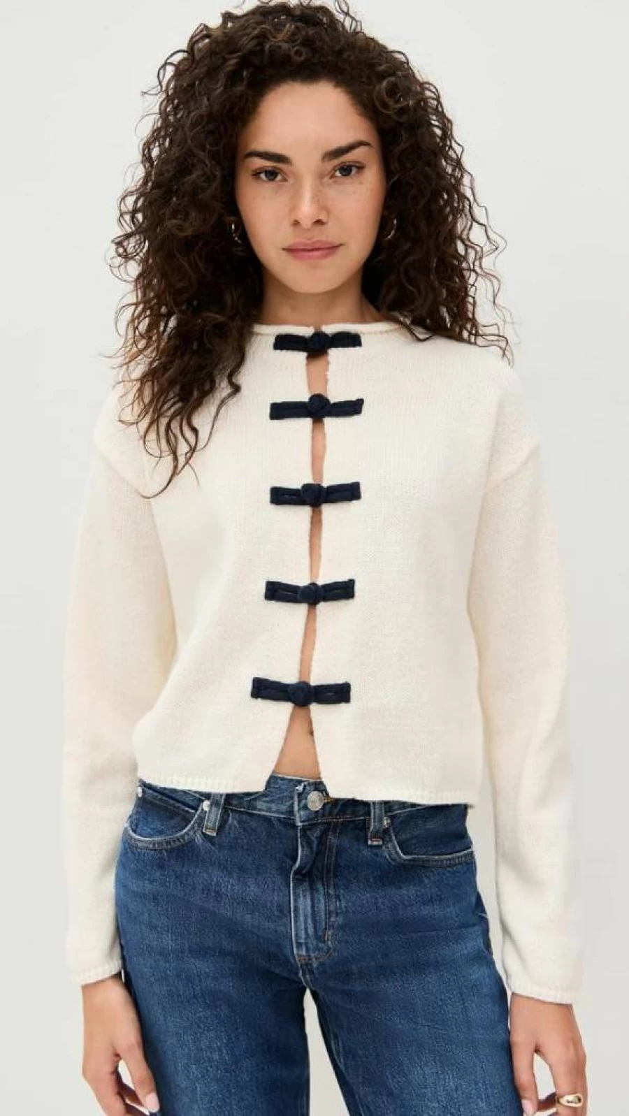 Line & Dot Women's Tess Open Front Cardigan - Lightweight Knit Long Sleeve Duster Sweater