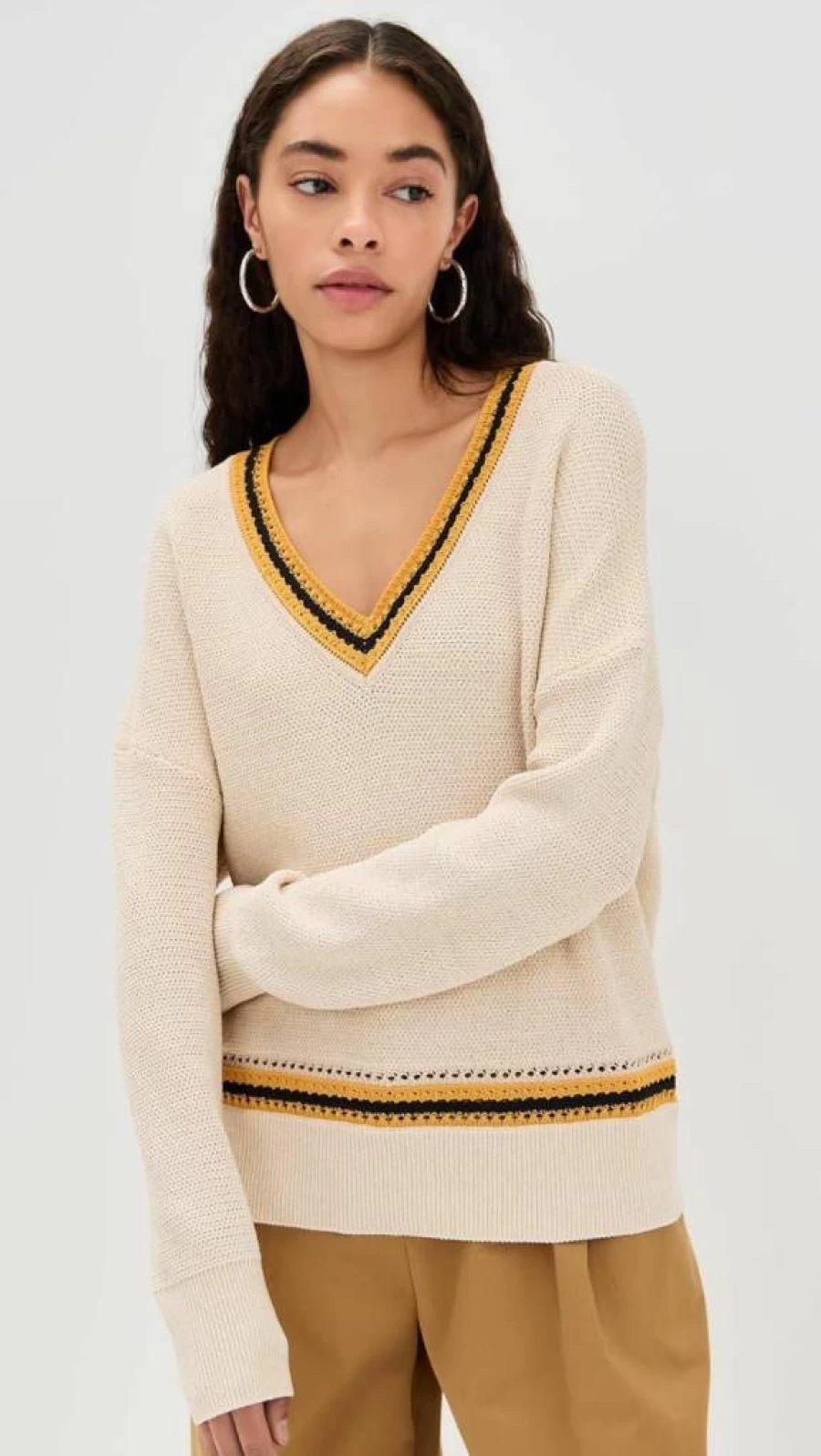 Rag & Bone Women's Meghan V-Neck T-Shirt | Classic Casual Top for Women