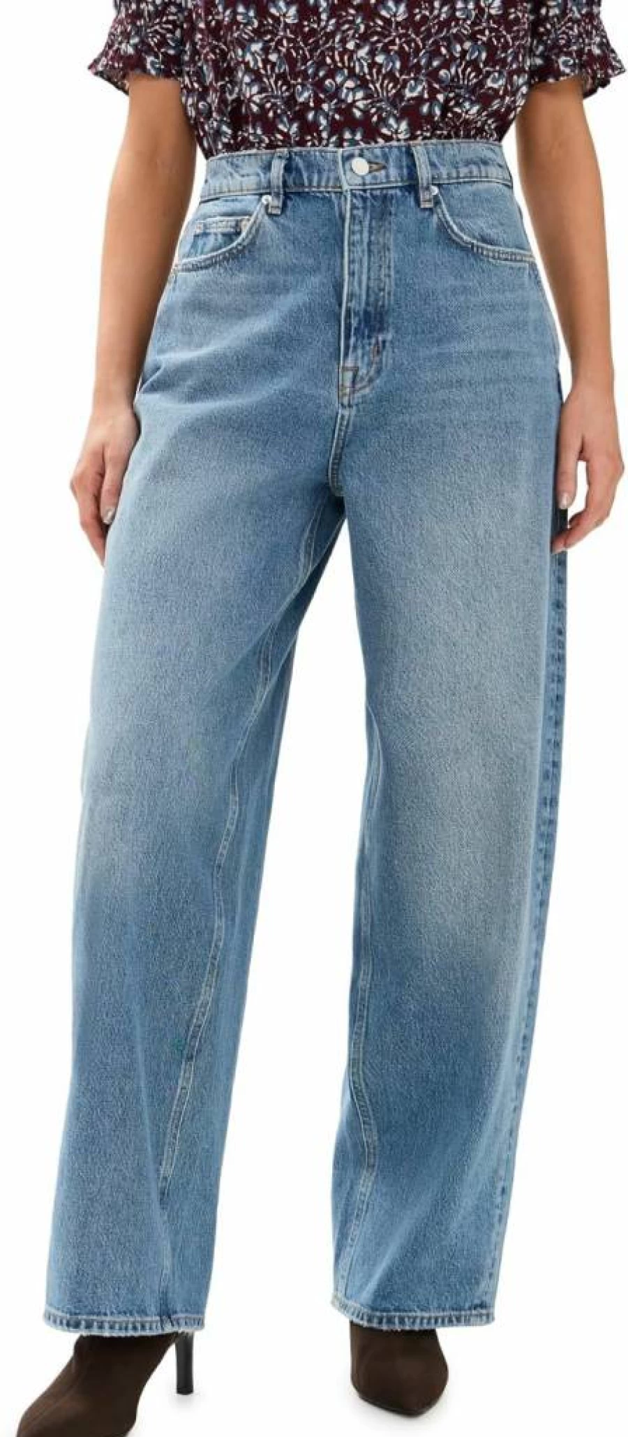 Apiece Apart Women's High-Waist Stretch Skateboarding Jeans for Comfort & Style