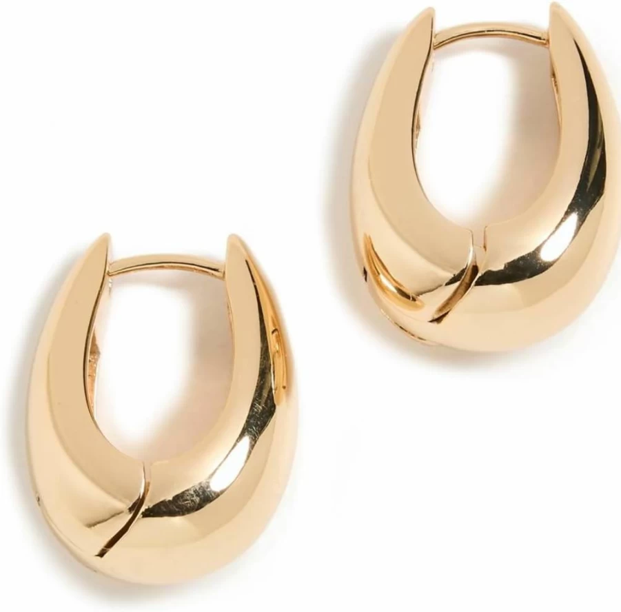 SHASHI Women's Odyssey Hoops Elegant Gold-Tone Statement Earrings for Everyday Wear