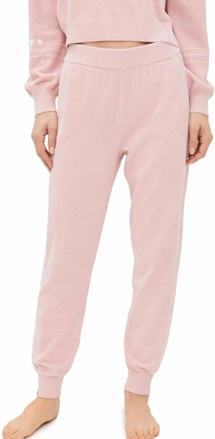 Barefoot Dreams Cozychic Ultra Lite Women's Lounge Pants with Heartbeat Stripe Design