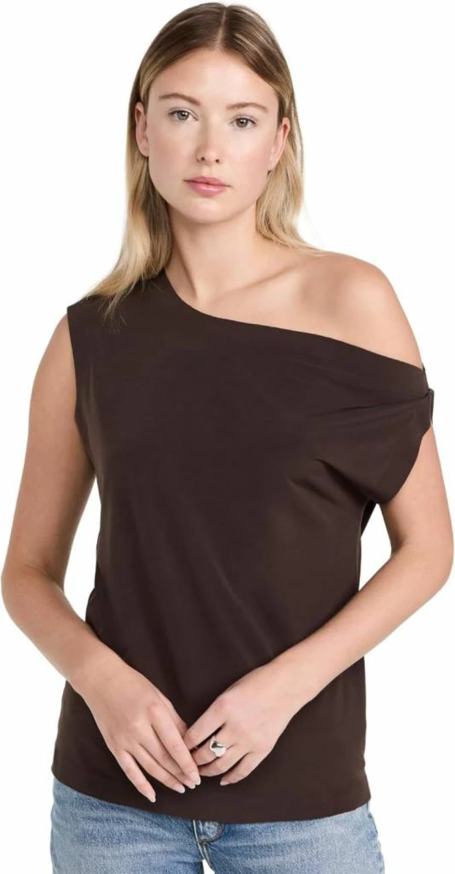 Norma Kamali Women's Oversized Drop Shoulder Casual Top