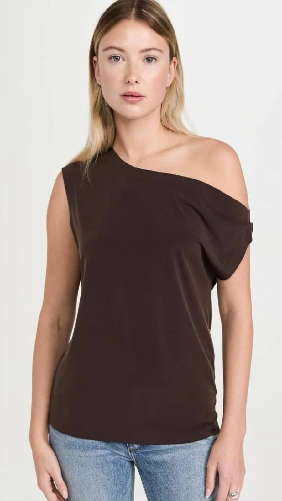 Norma Kamali Women's Oversized Drop Shoulder Casual Top