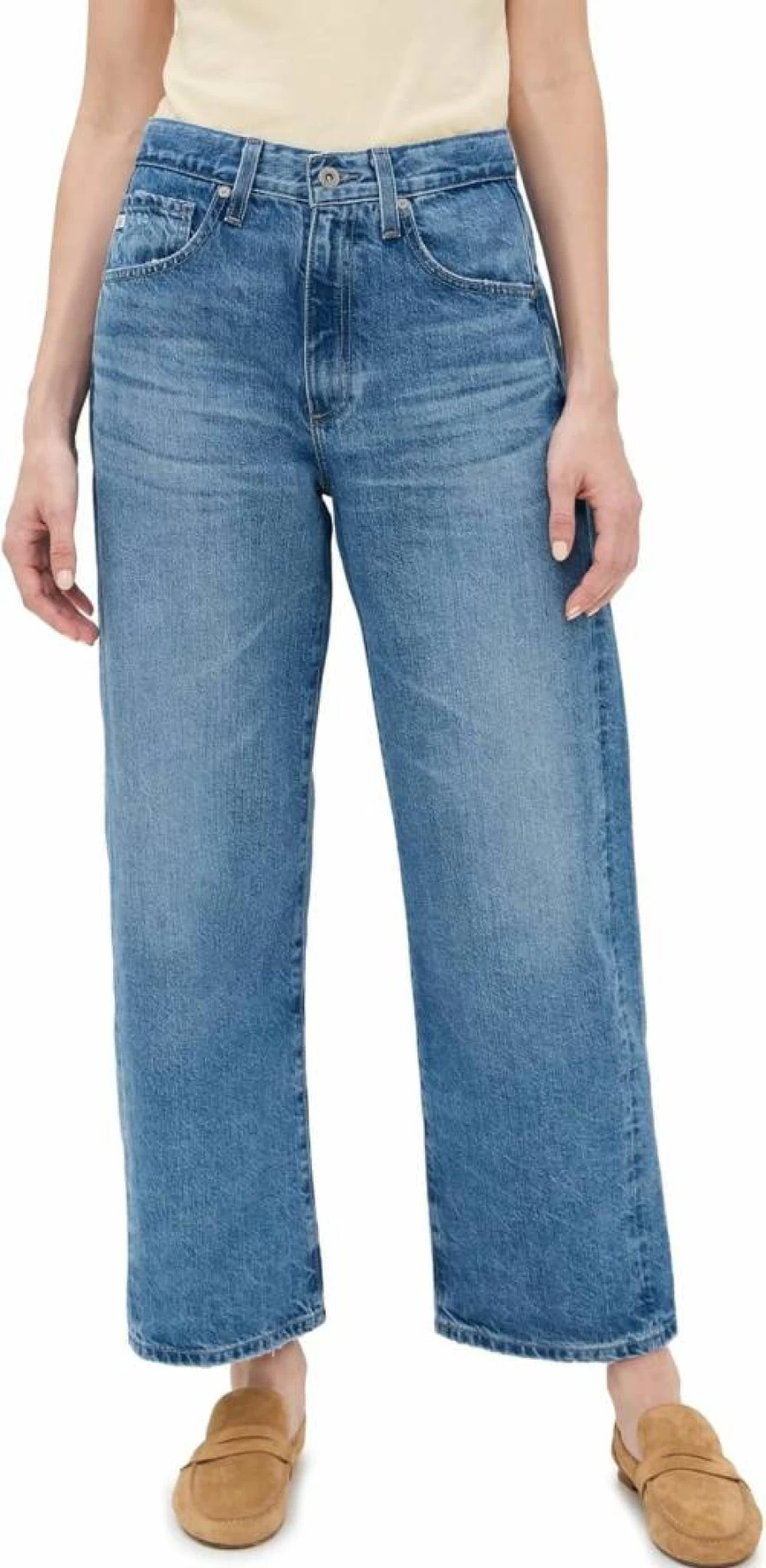 AG Adriano Goldschmied Women's Hattie High-Rise Skinny Jeans - Classic Blue Denim Pants