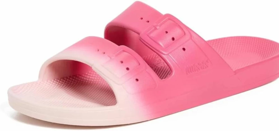 Freedom Moses Women's Ombre Slide Sandals | Comfortable Summer Slides | Trendy Casual Footwear