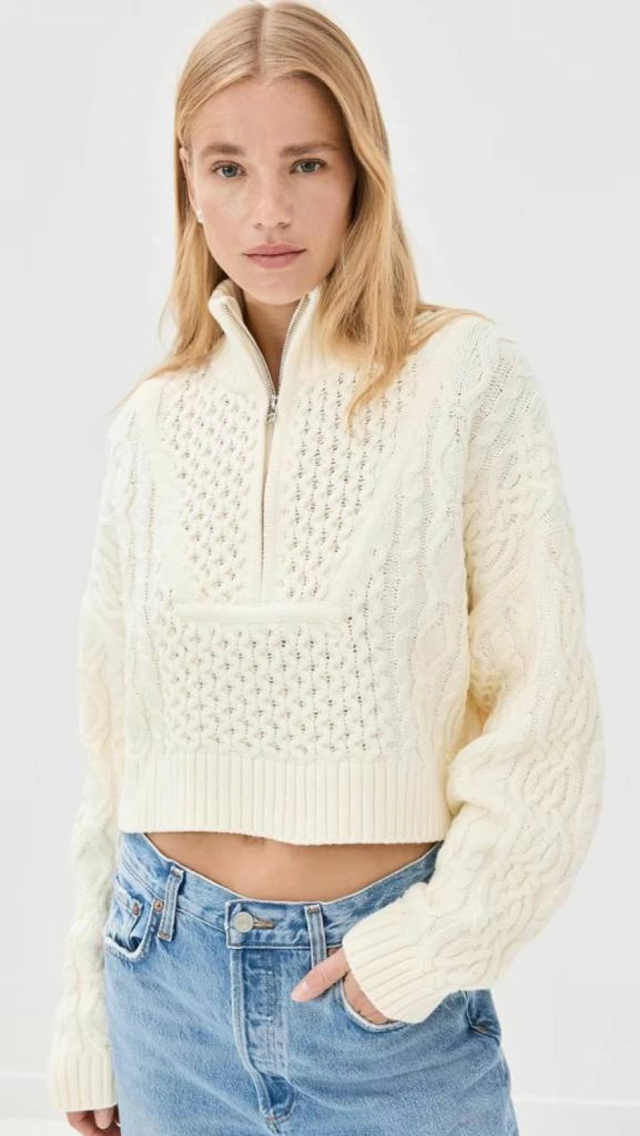 STAUD Cropped Hampton Sweater for Women | STAUD Women's Fashion