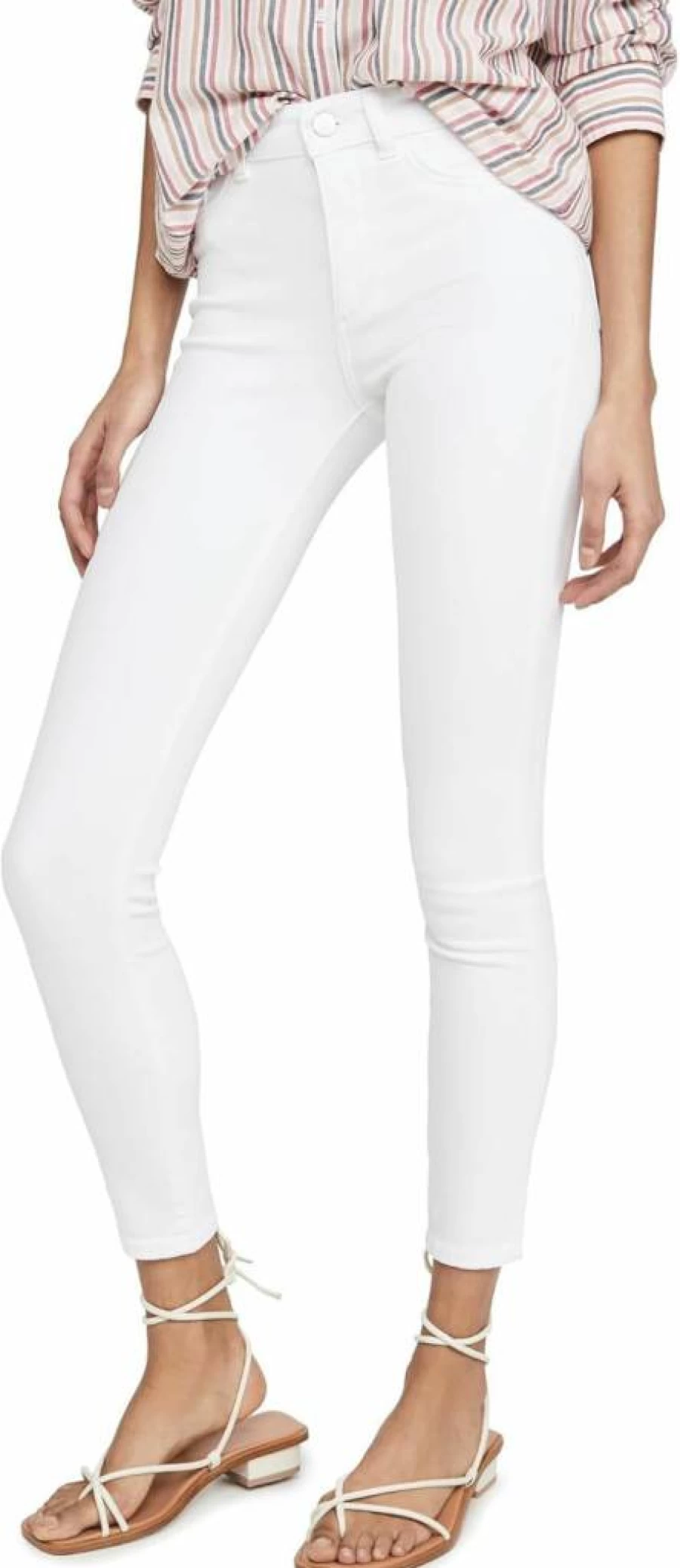 DL1961 Women's Florence Mid Rise Skinny Jeans - Stretch Ankle Denim Pants for Women