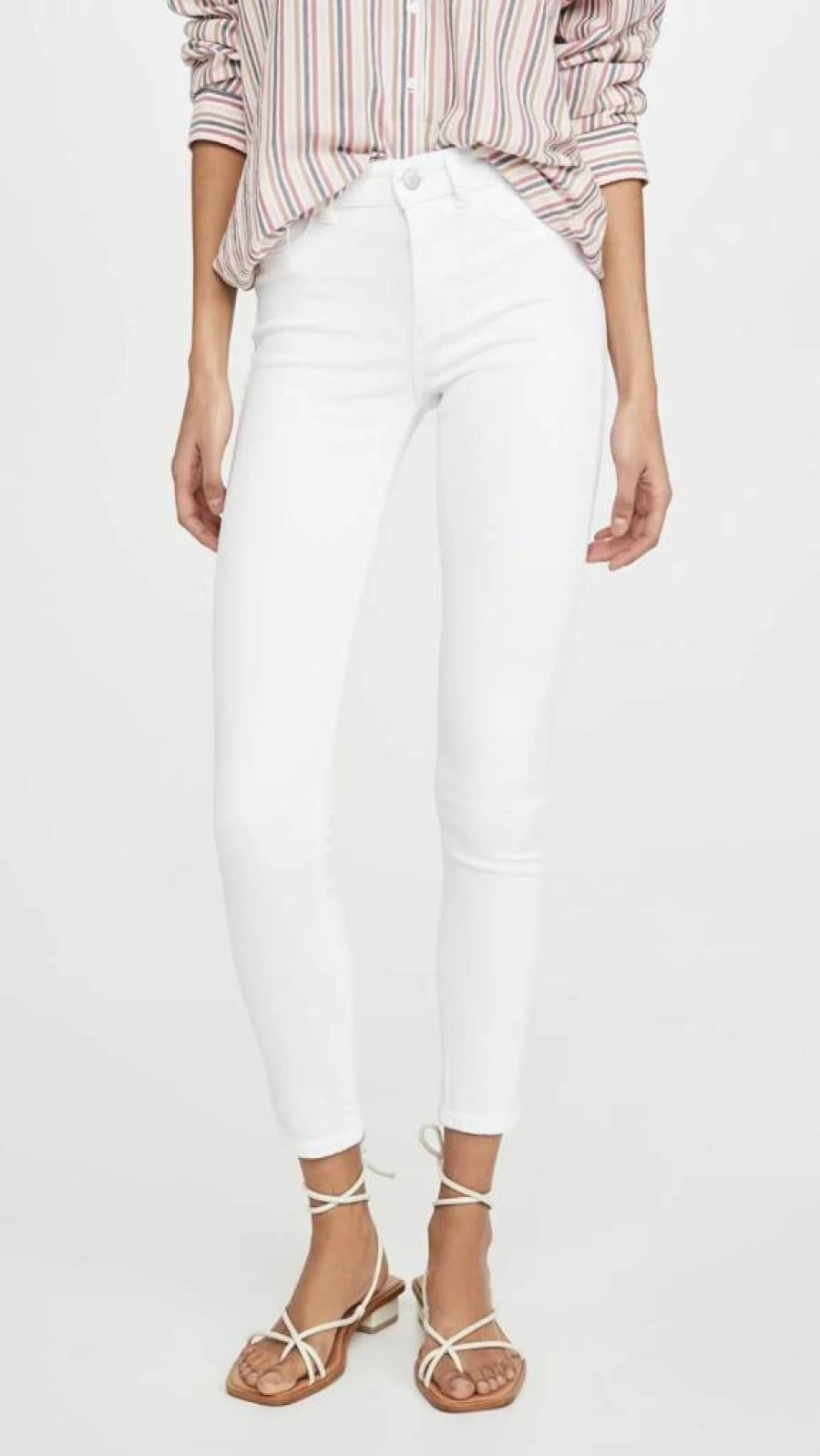 DL1961 Women's Florence Mid Rise Skinny Jeans - Stretch Ankle Denim Pants for Women