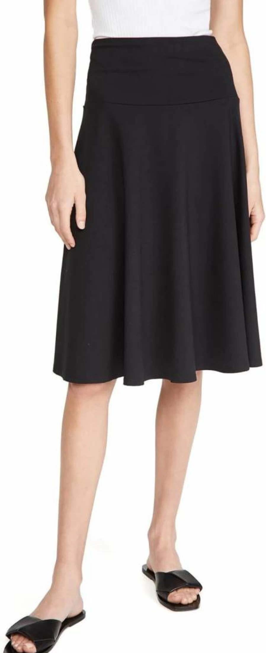 Susana Monaco Women's High Waisted Floral Tea Length Skirt - Elegant A-Line Summer Skirt