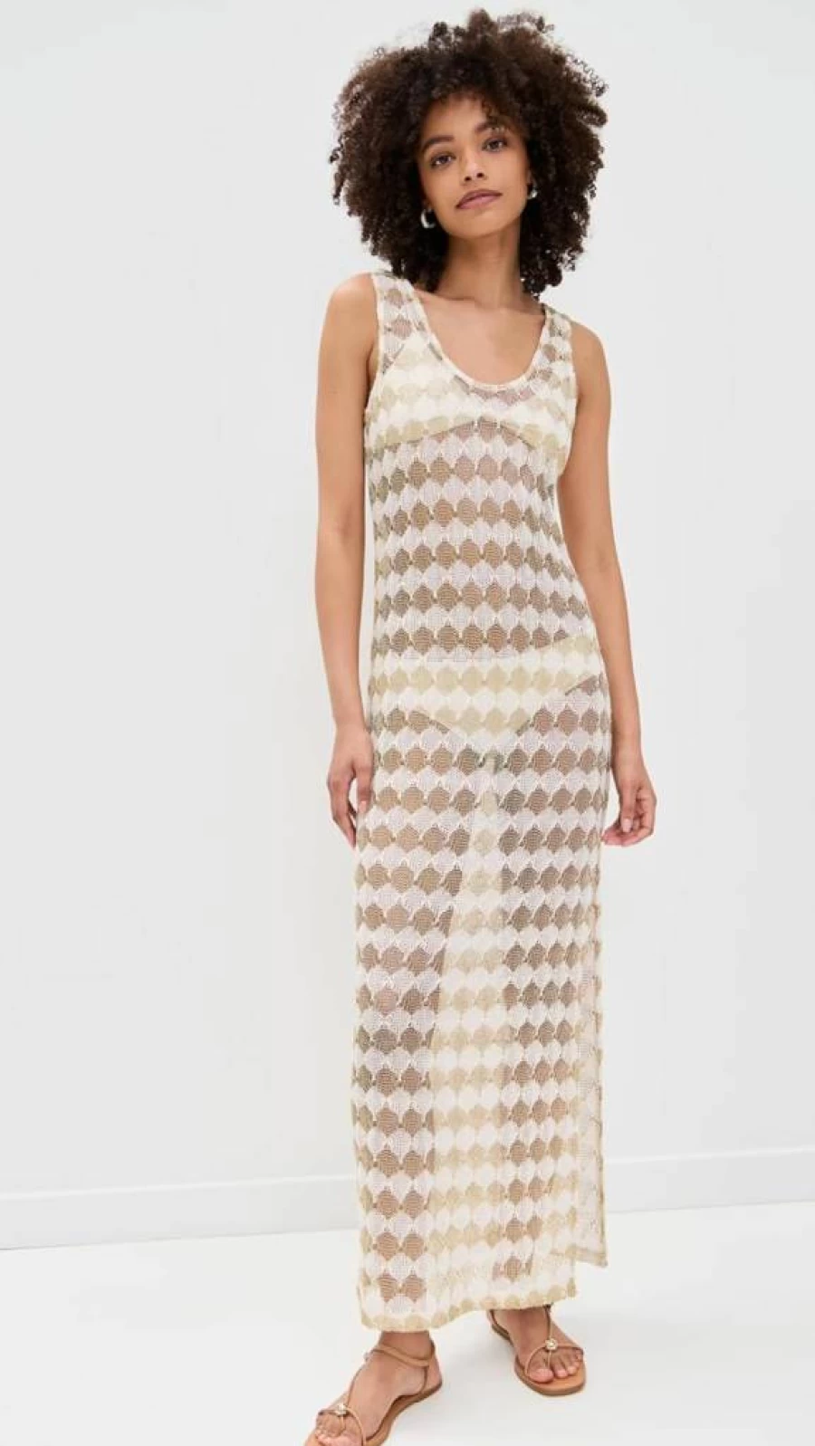 Ramy Brook Women's Angely Dress - Flowy Summer Dress with V-Neck and Ruffle Hem
