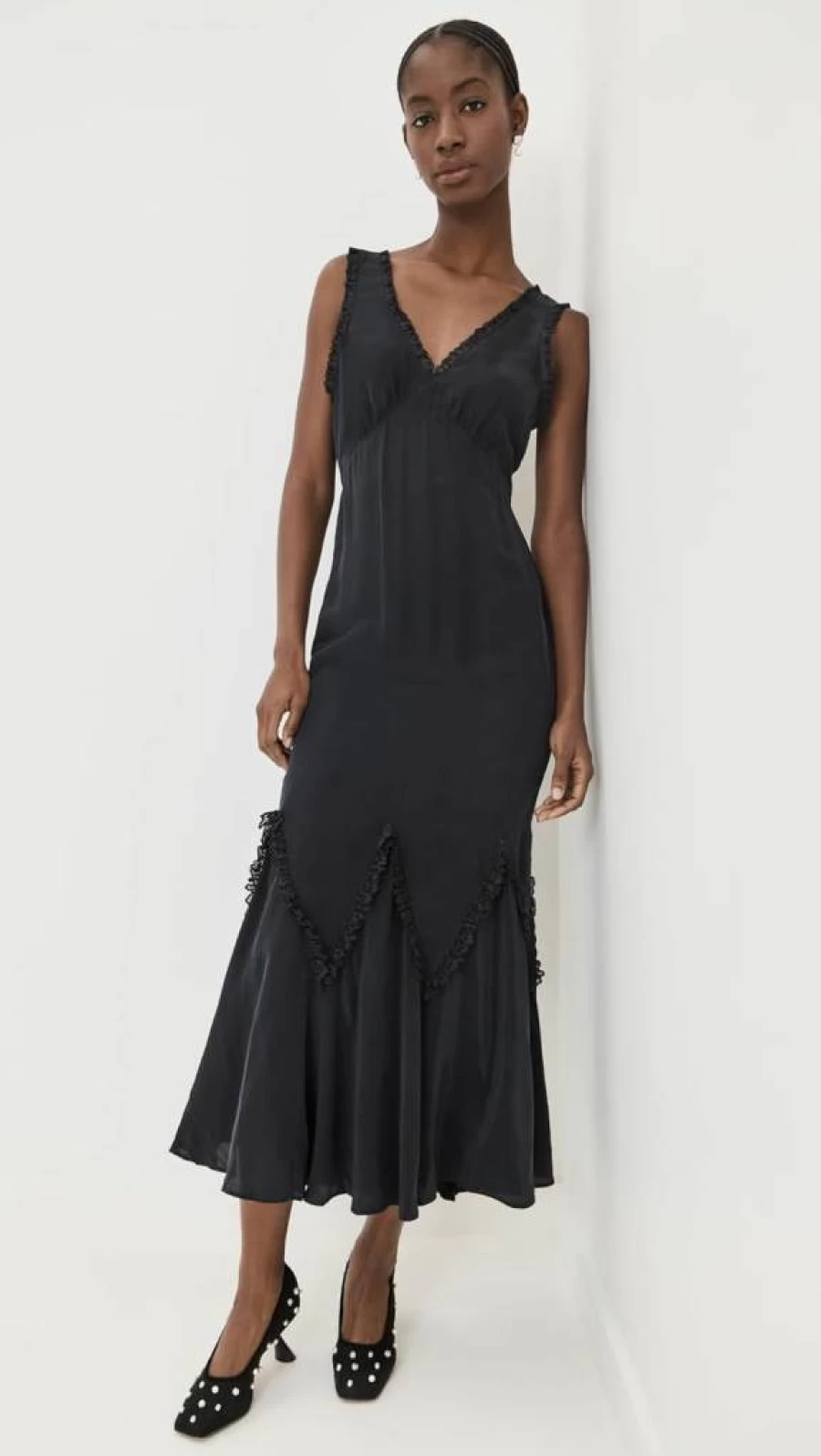 Ciao Lucia Women's Hedia Dress - Elegant Flowy Boho Chic Summer Maxi Dress