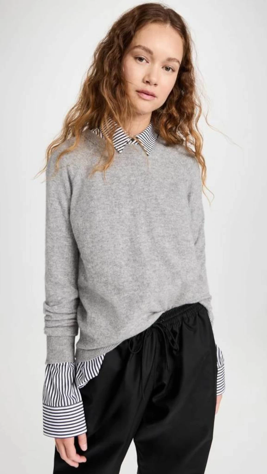White + Warren Women's Luxury Cashmere Crewneck Sweater Long Sleeve Soft Comfortable Pullover Top
