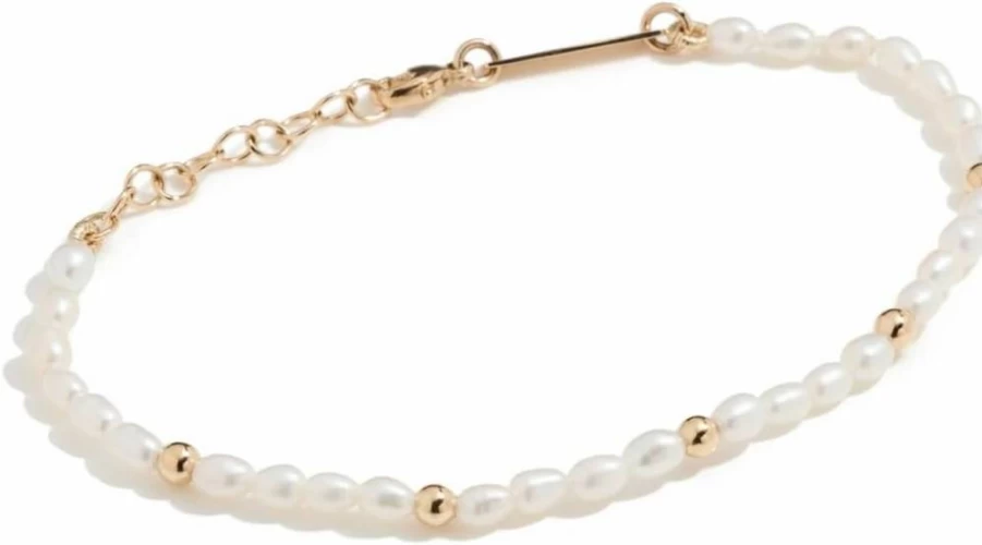 ZOE CHICCO 14K Gold Pearl Bracelet for Women - Elegant Beaded Jewelry