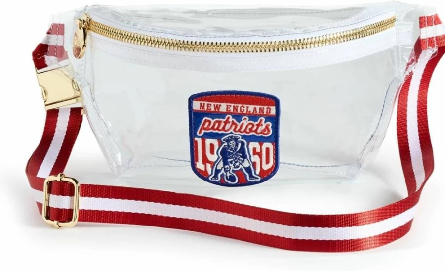 Stoney Clover Lane Patriots Themed Clear Waist Pack for Women - NFL Fanny Pack