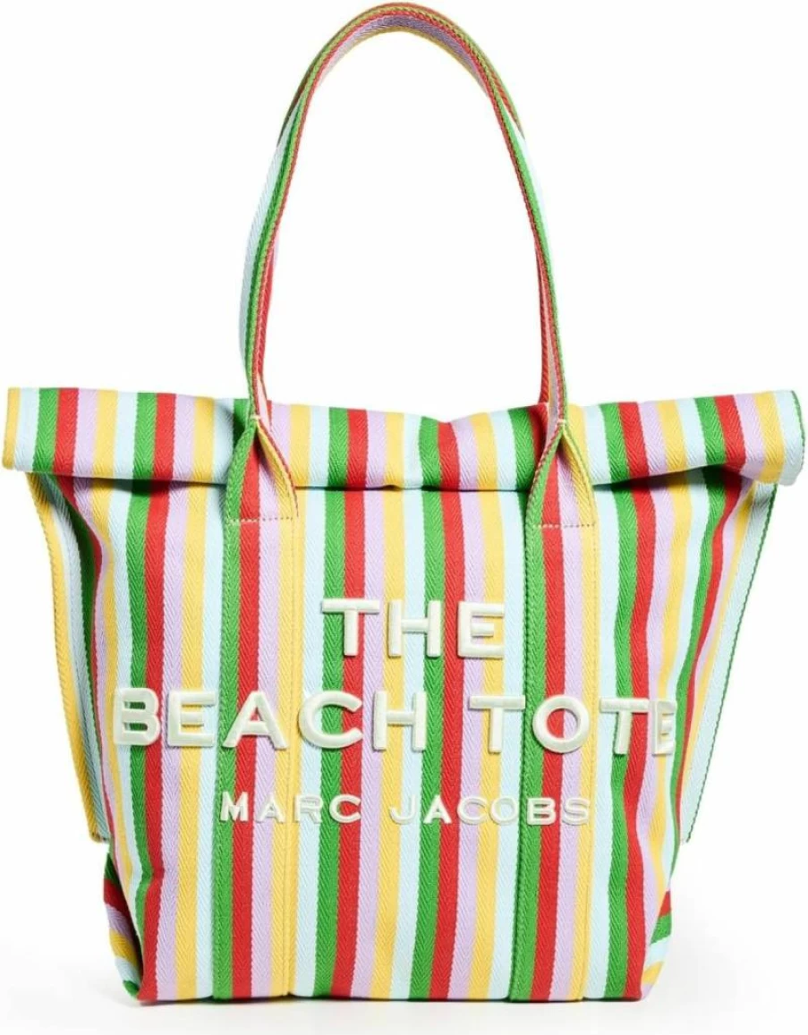 Marc Jacobs Striped Jacquard Beach Tote Bag - Stylish Designer Beach Bag for Women