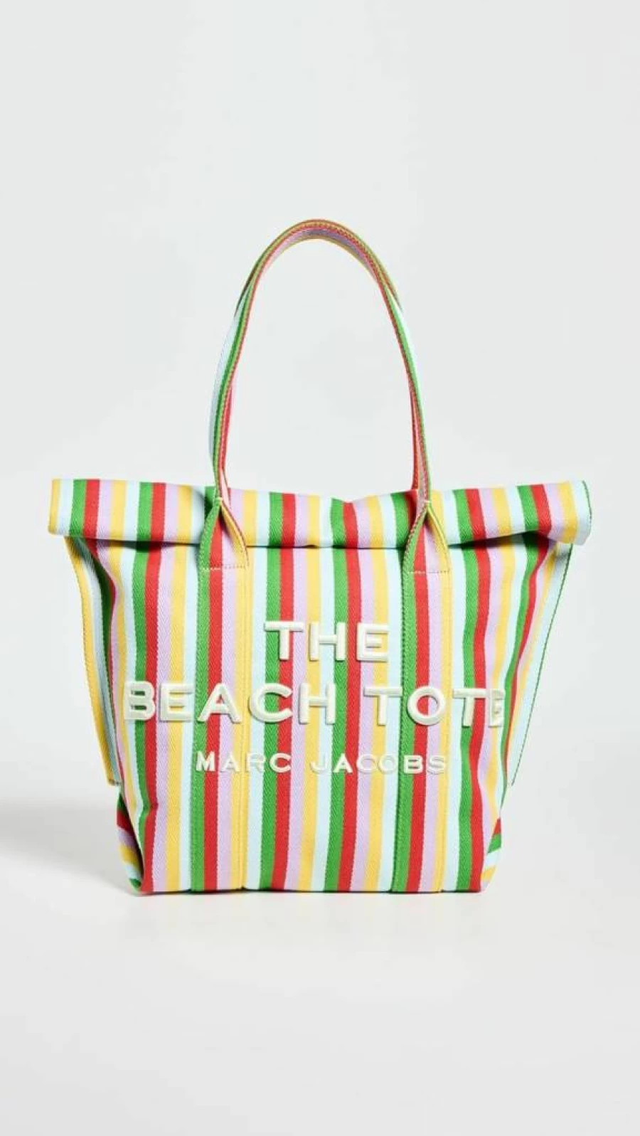 Marc Jacobs Striped Jacquard Beach Tote Bag - Stylish Designer Beach Bag for Women