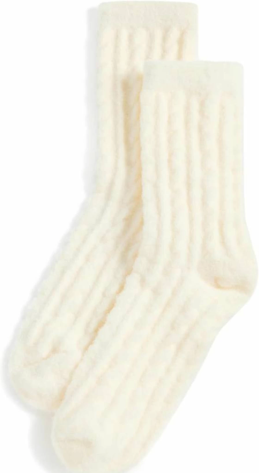 STEMS Women's Warm Winter Plush Cable Knit Socks - Cozy Thermal Non-Slip Fuzzy Socks for Cold Weather