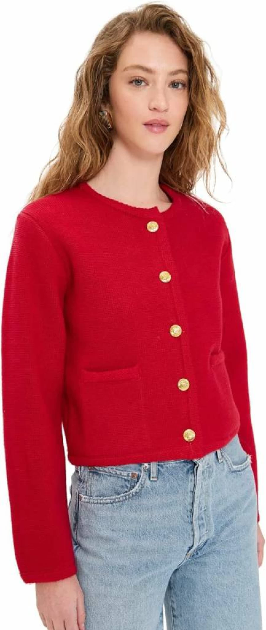 English Factory Women's Knit Cardigan Sweater – Cozy & Stylish Winter Pullover