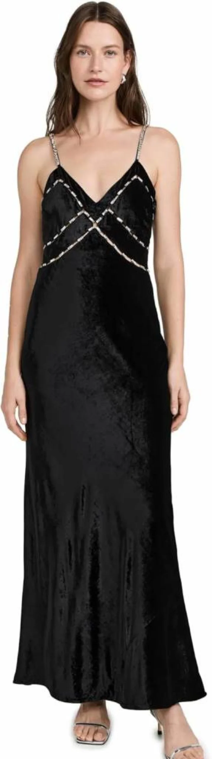 LOVESHACKFANCY Women's Corrino Velvet Dress - Elegant Velvet Party Dress for Women